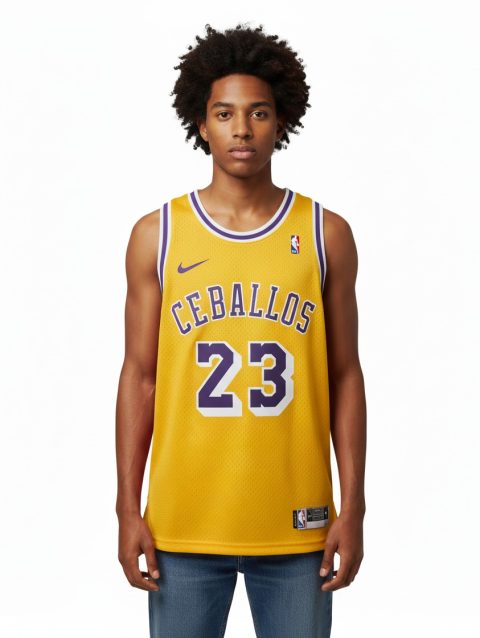 Cedric Ceballos #23 Lakers Throwback Jersey