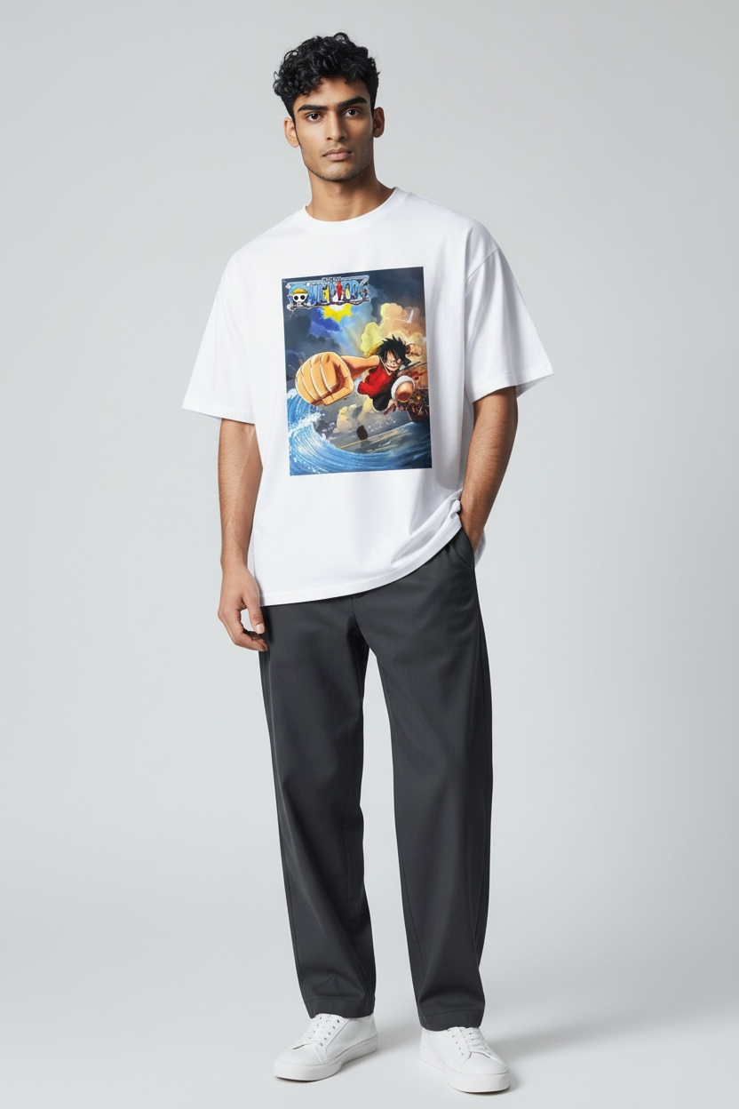 Pro Club One Piece Luffy Action Men’s T-Shirt