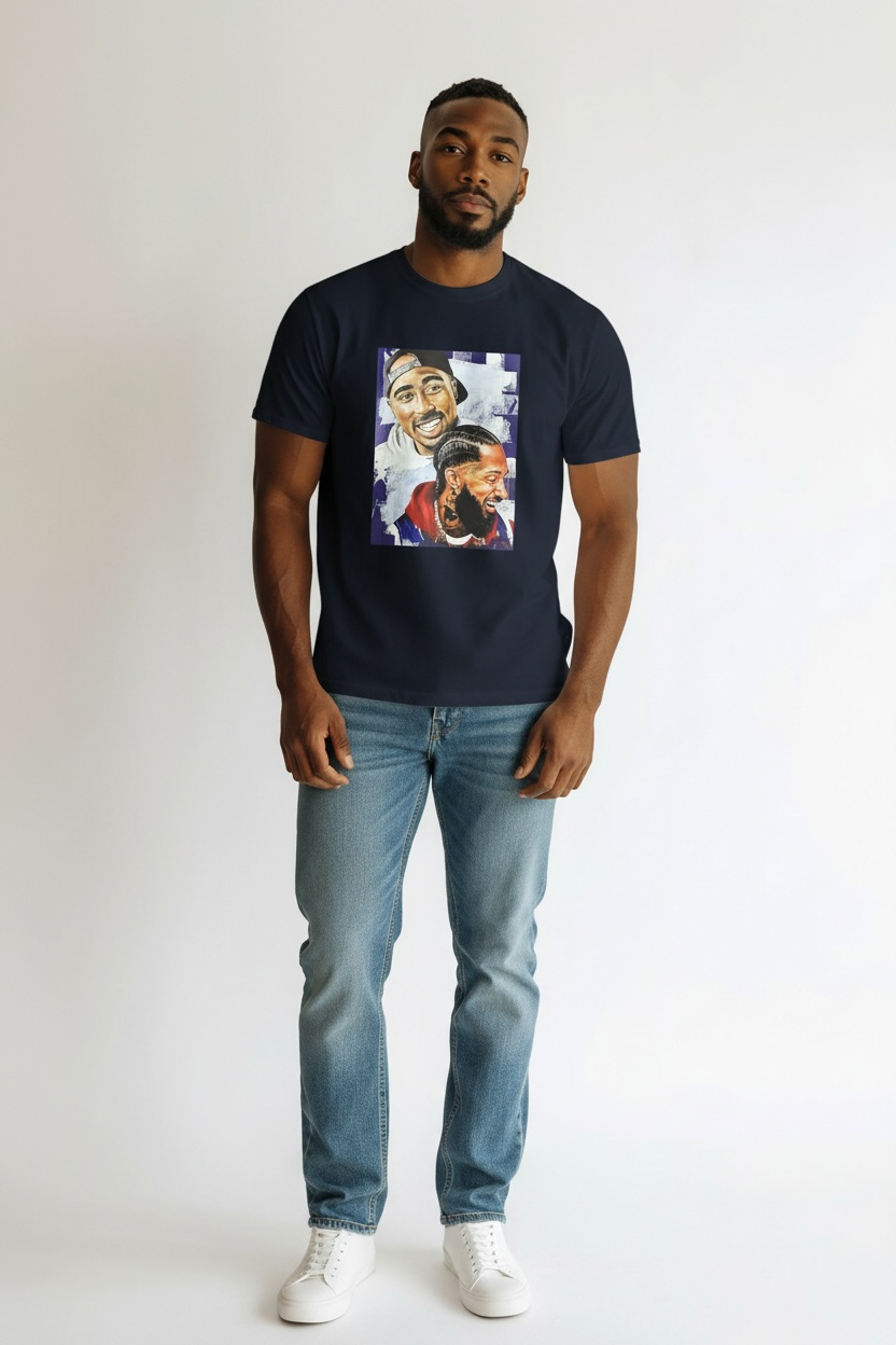 Pro Club Tupac & Nipsey Hussle Tribute T-Shirt