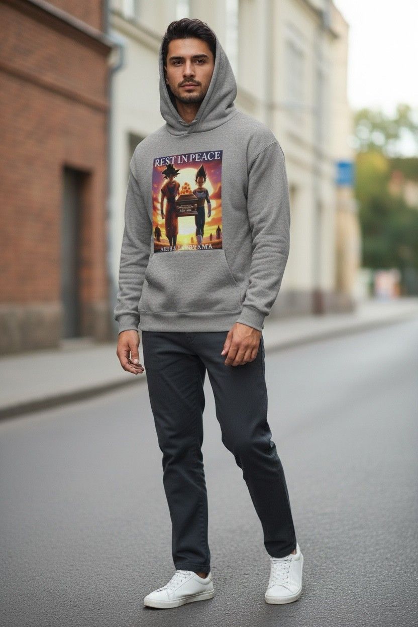 Rest in peace Akira Toriyama signature Goku at the grave Hoodie